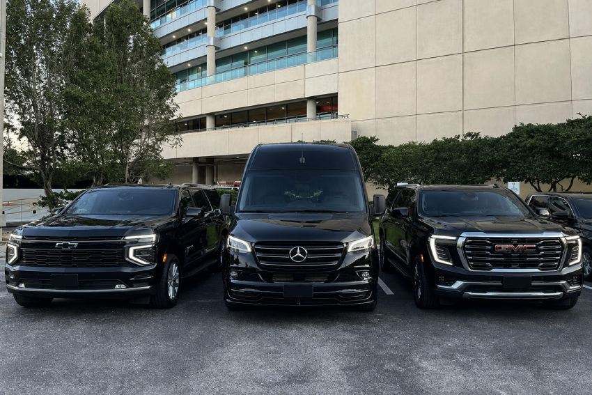 Luxury SUVs providing reliable Red Rocks Transportation service near Red Rocks Amphitheatre