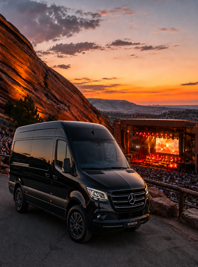 luxury transportation for Red Rocks visitors
